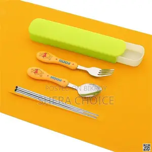 4 in 1 Stainless Steel Spoon Chopstick Set – Stylish Smart