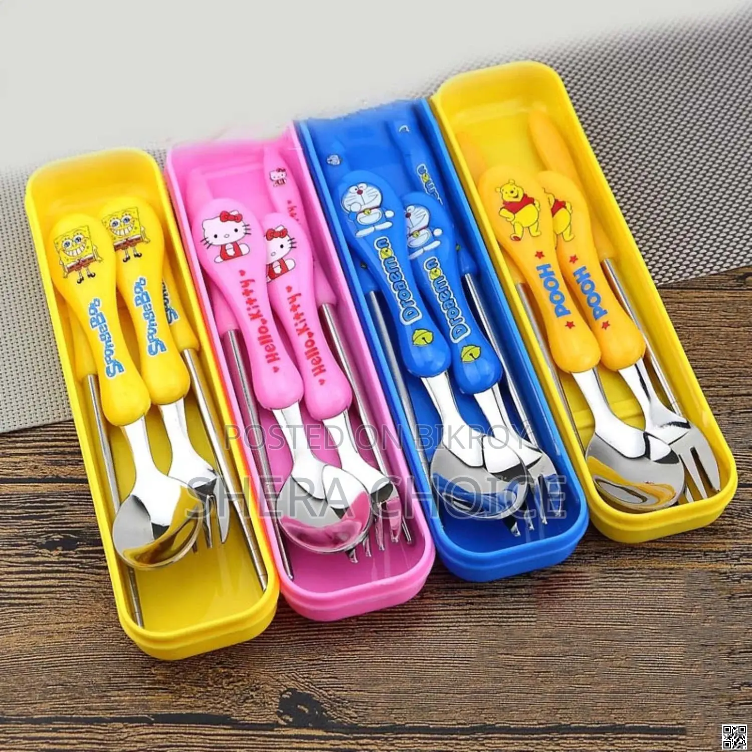 4 in 1 Stainless Steel Spoon Chopstick Set – Stylish Smart