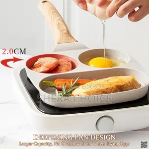 3-in-1 Non-stick Breakfast Frying Pan