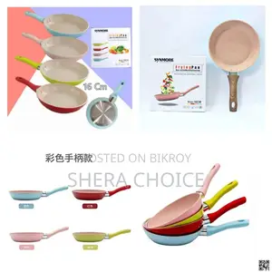 Synmore Non-Stick Frying Pan 16cm – Marble Coating Silicone Handle