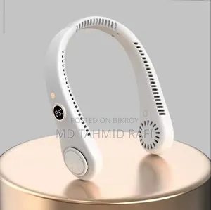 Portable Bladeless Neck Fan With Display