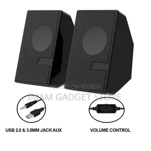 D7 Multimedia 2.0 Channel Speaker – Usb Powered, 3.5mm Aux