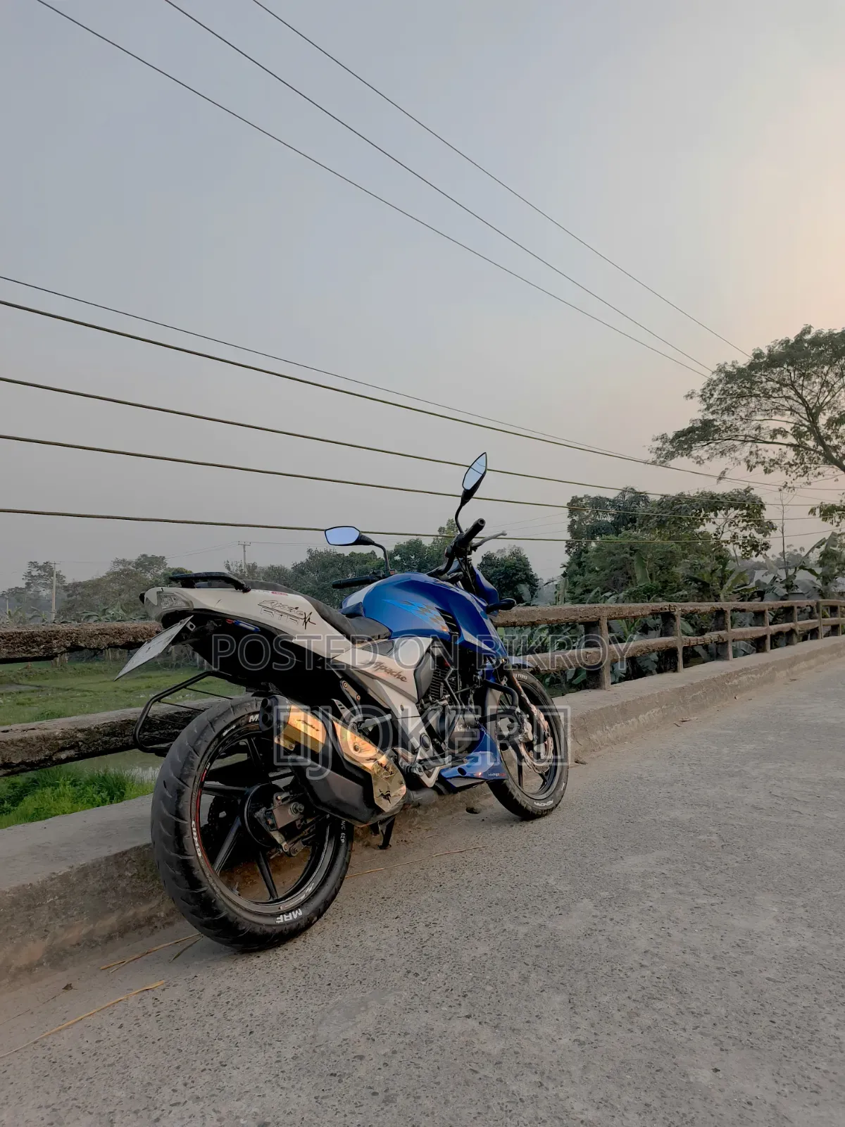 TVS Apache 160 4V 2019 Blue