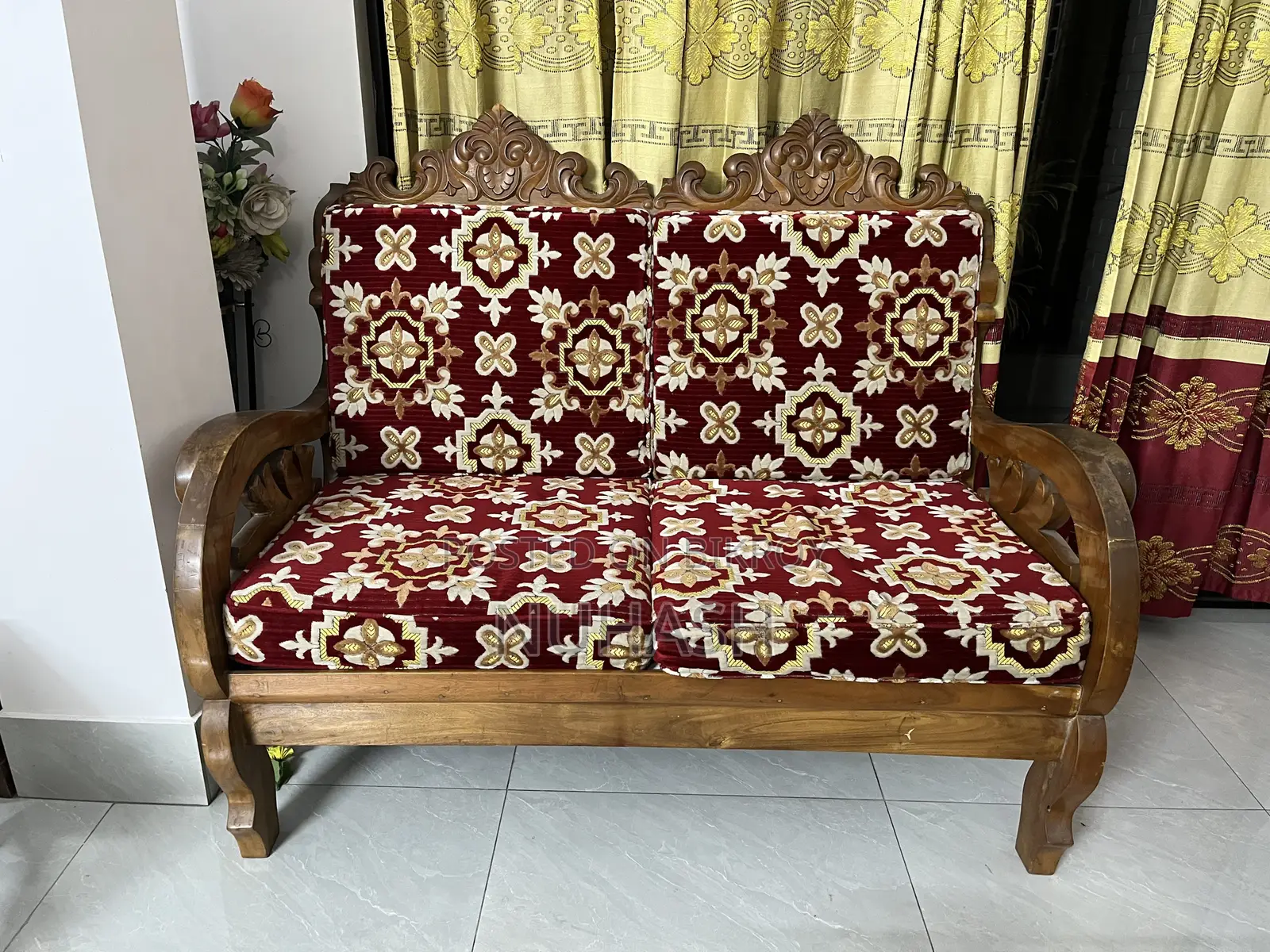 Wooden Sofa. কাঠের সোফা