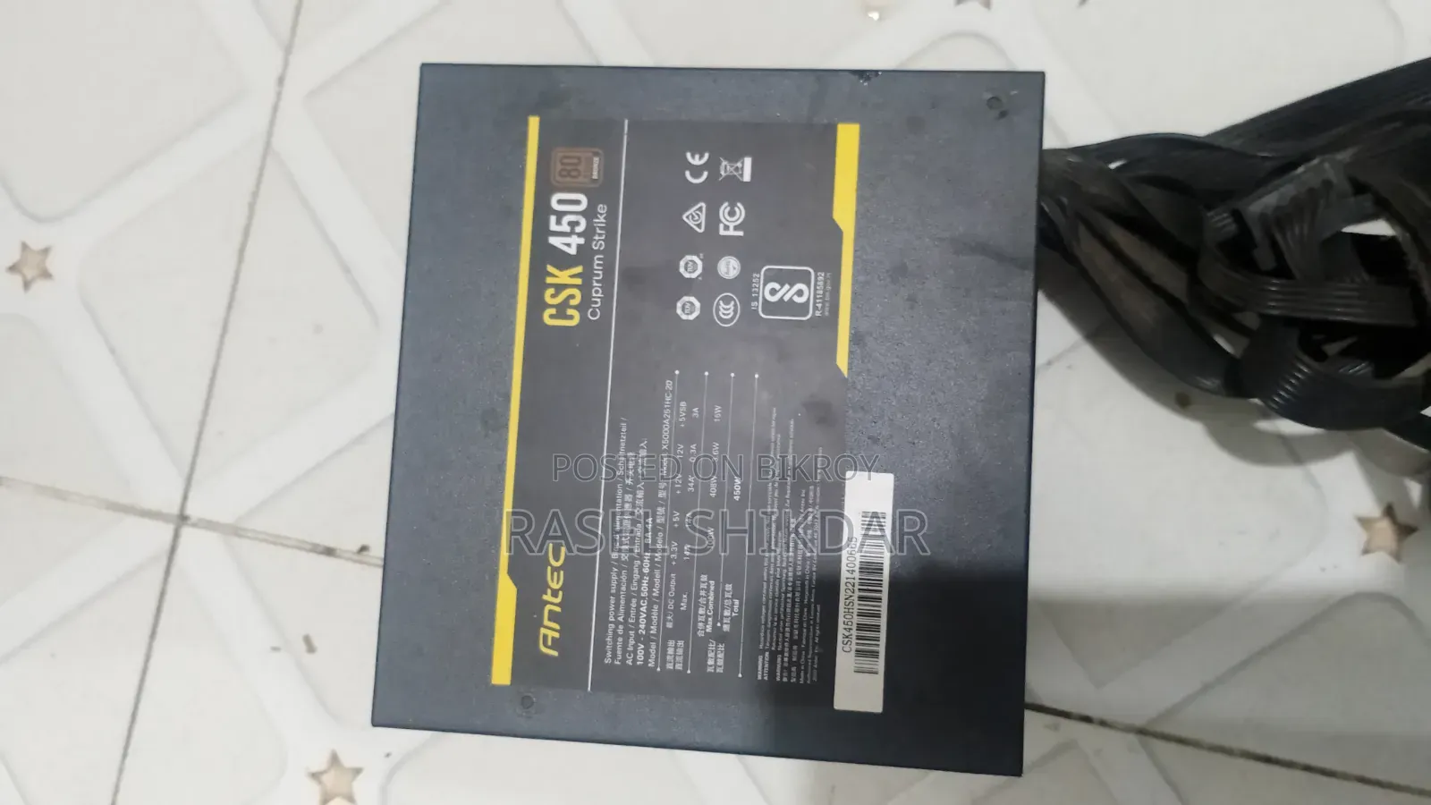 Antec Csk 450 Watt Power Supply 80bronze Certified Psu