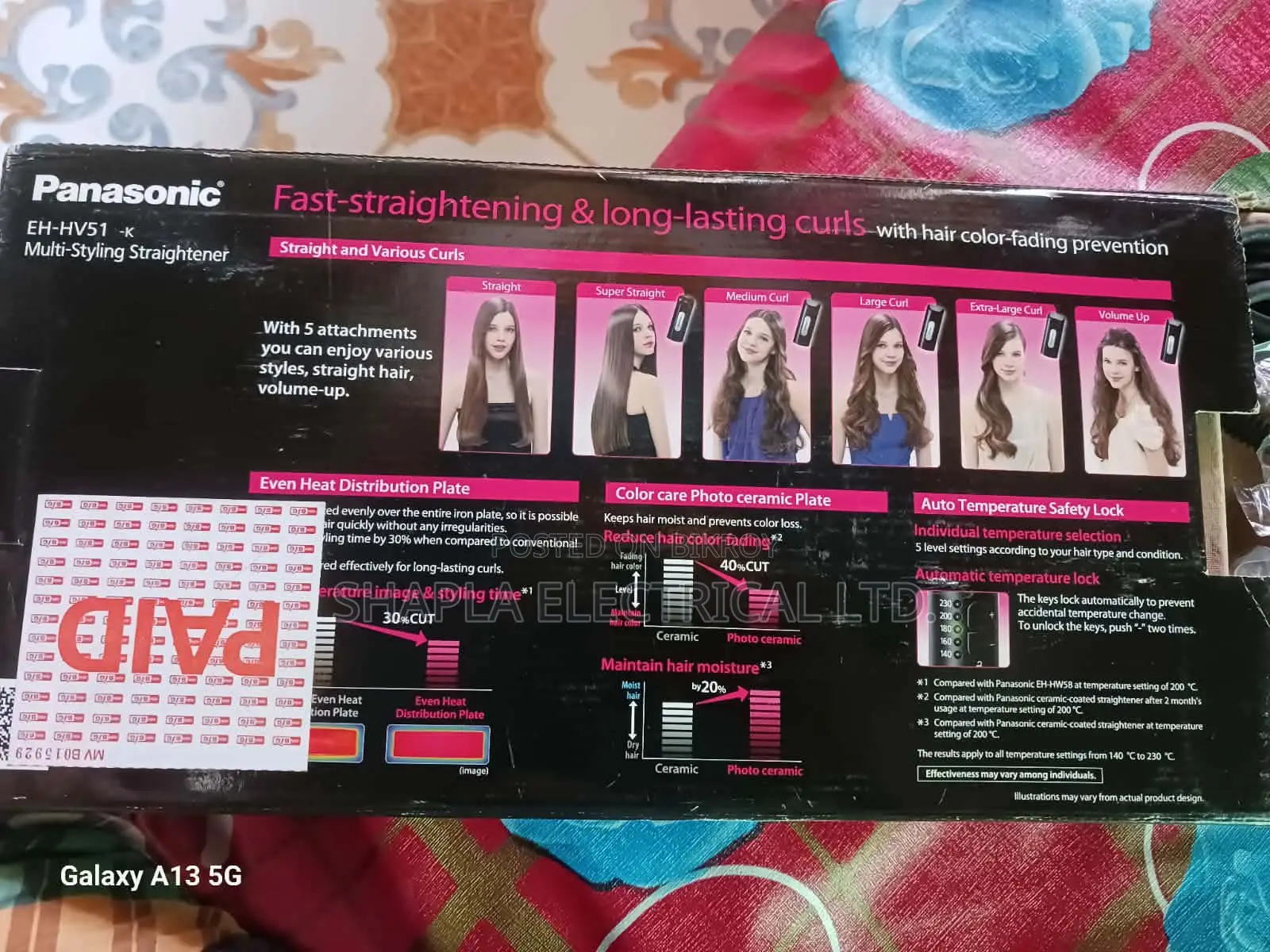 Panasonic Multi Styling Straightener