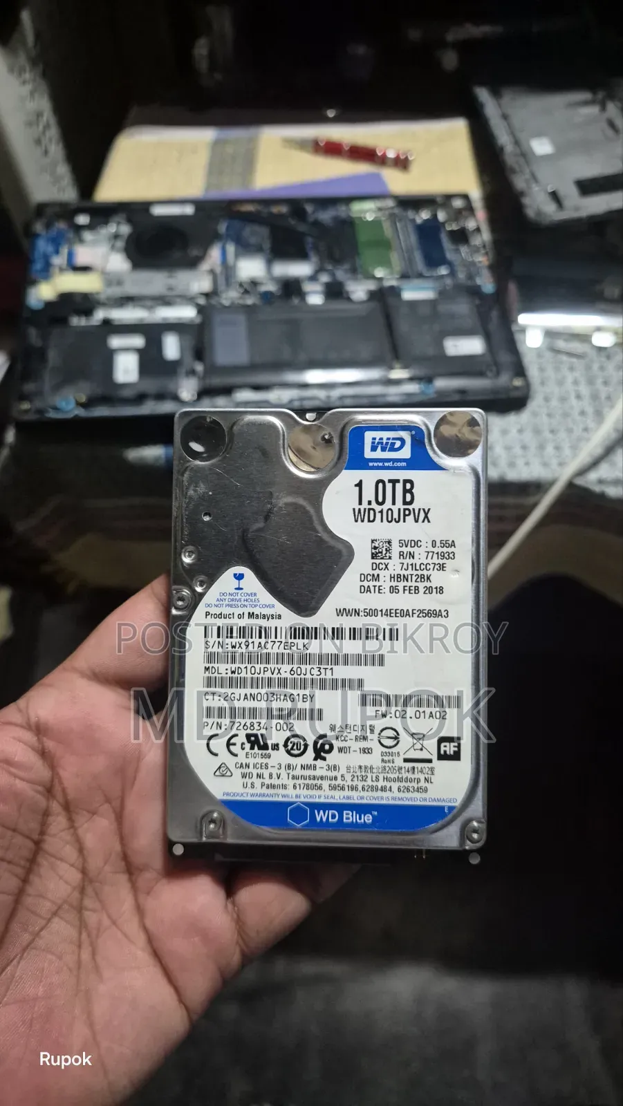1TB HDD Laptop