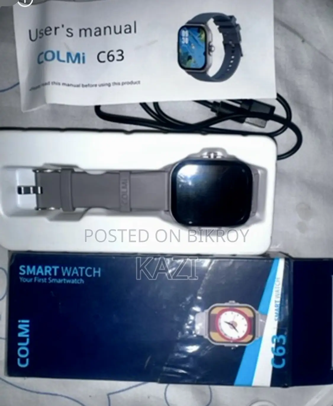 Brand New Ecg Sensor Heart Rate Monitoring - Colmi C63 Smart Watch