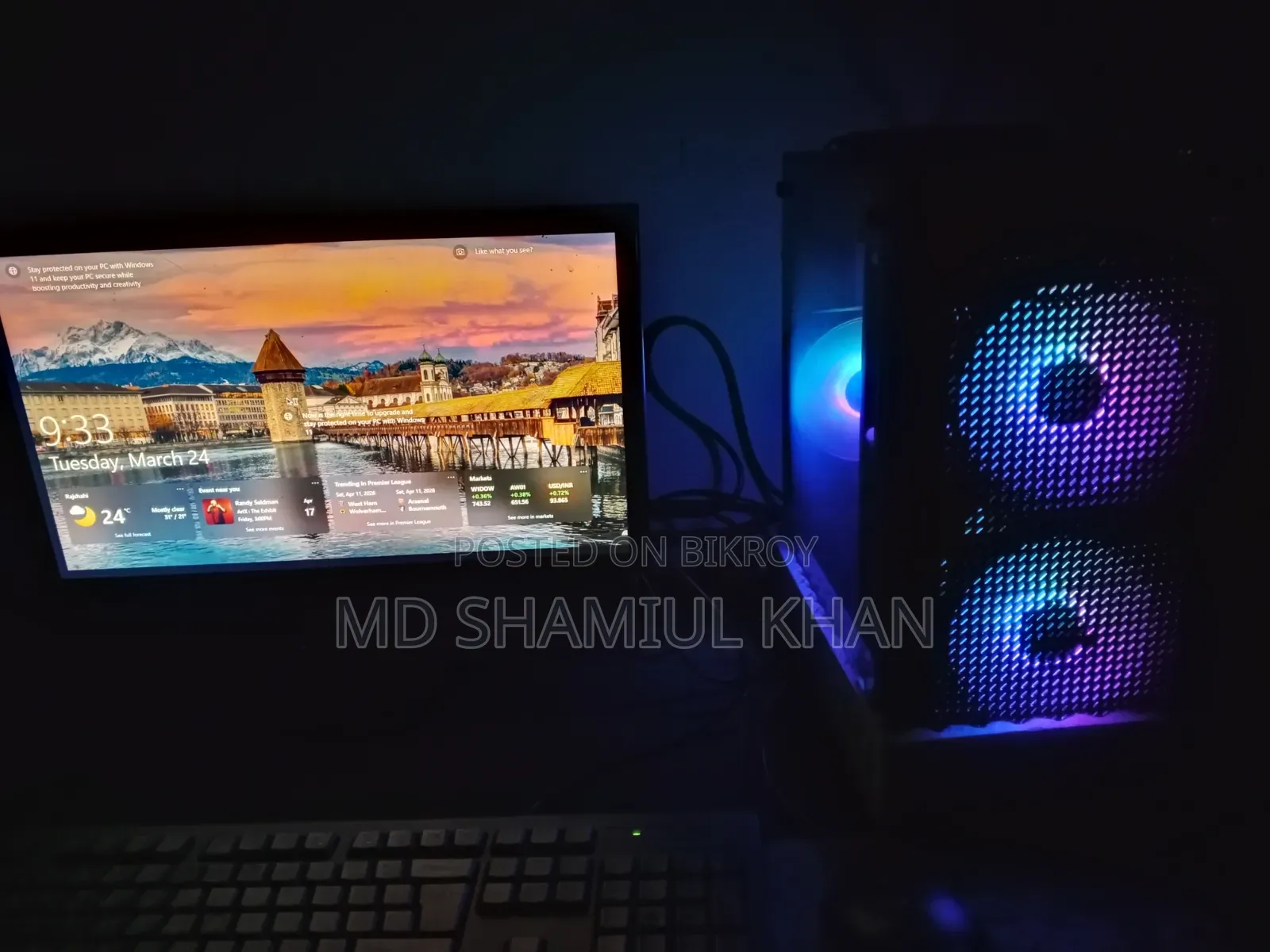 New Desktop Computer Asus 8GB Intel Core I5 SSD 128GB