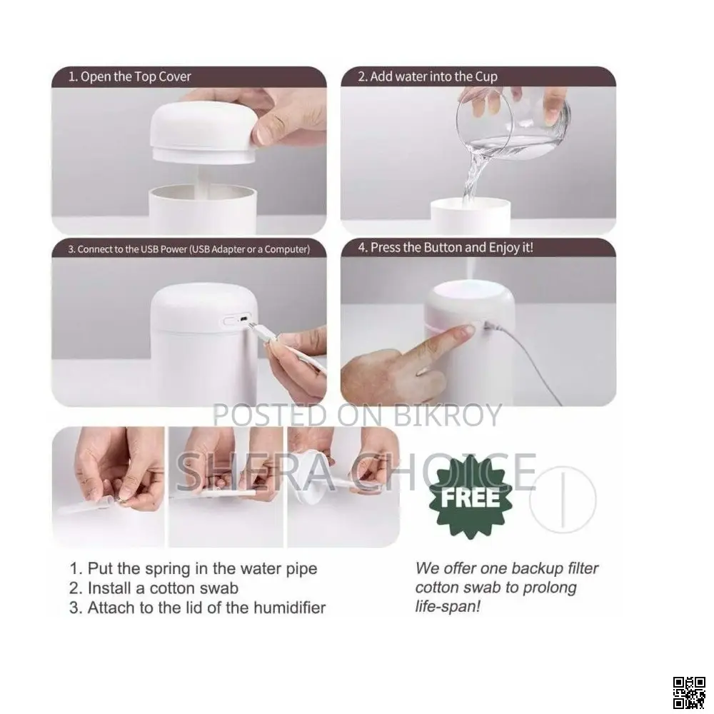 Portable 300ml USB Air Humidifier