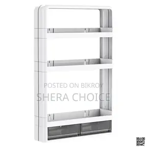 4-Layer Kitchen, Bathroom, Wall Mounted Multifunctional Shelf