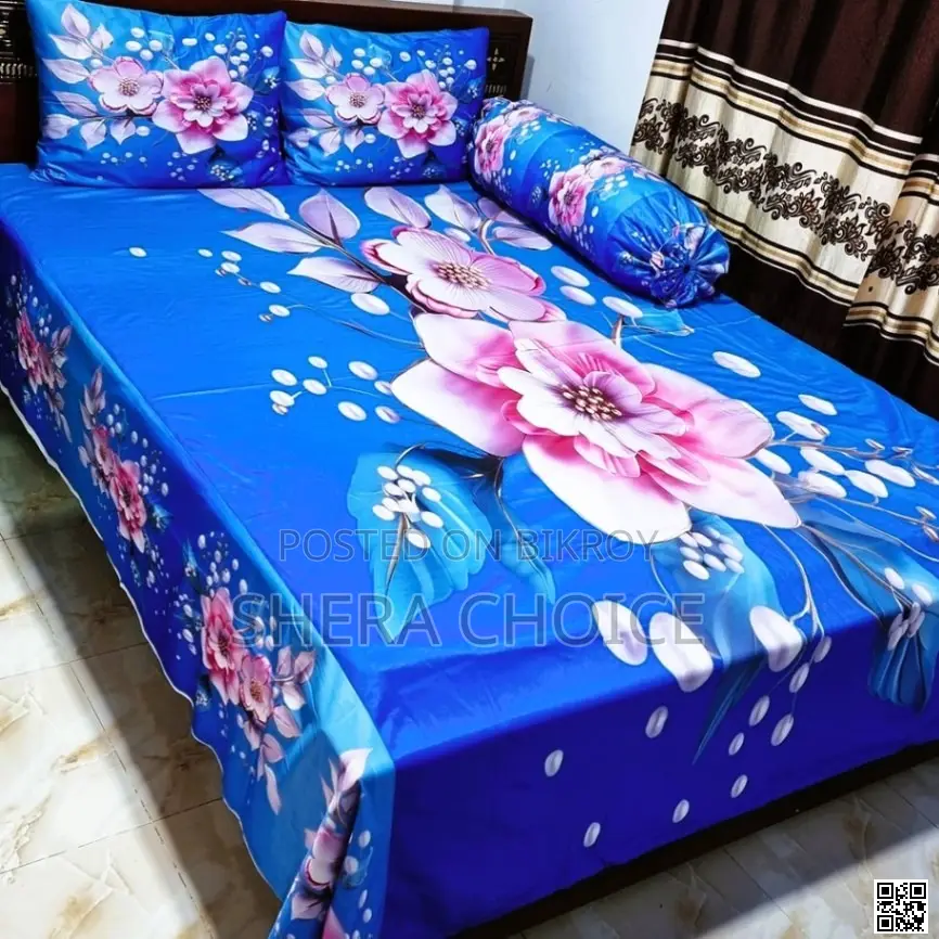 3D Printed Bed Sheet Set With 2 Pillow Covers