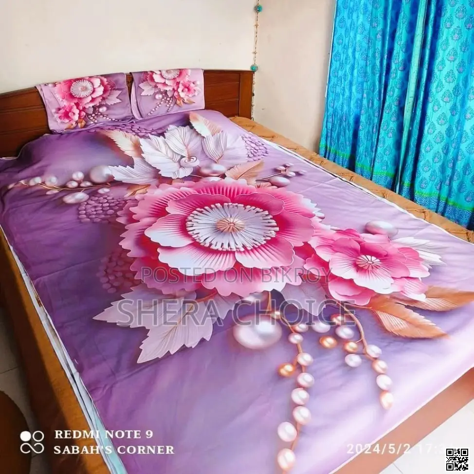 3D Printed Bed Sheet Set With 2 Pillow Covers