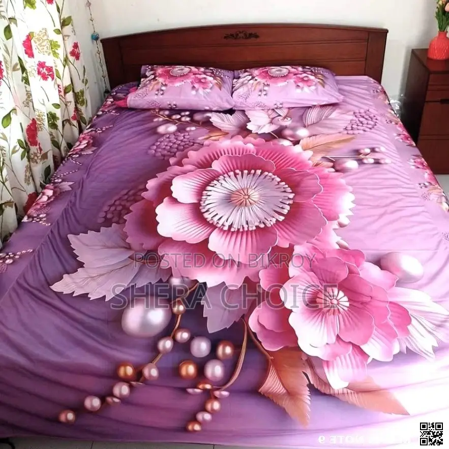3D Printed Bed Sheet Set With 2 Pillow Covers