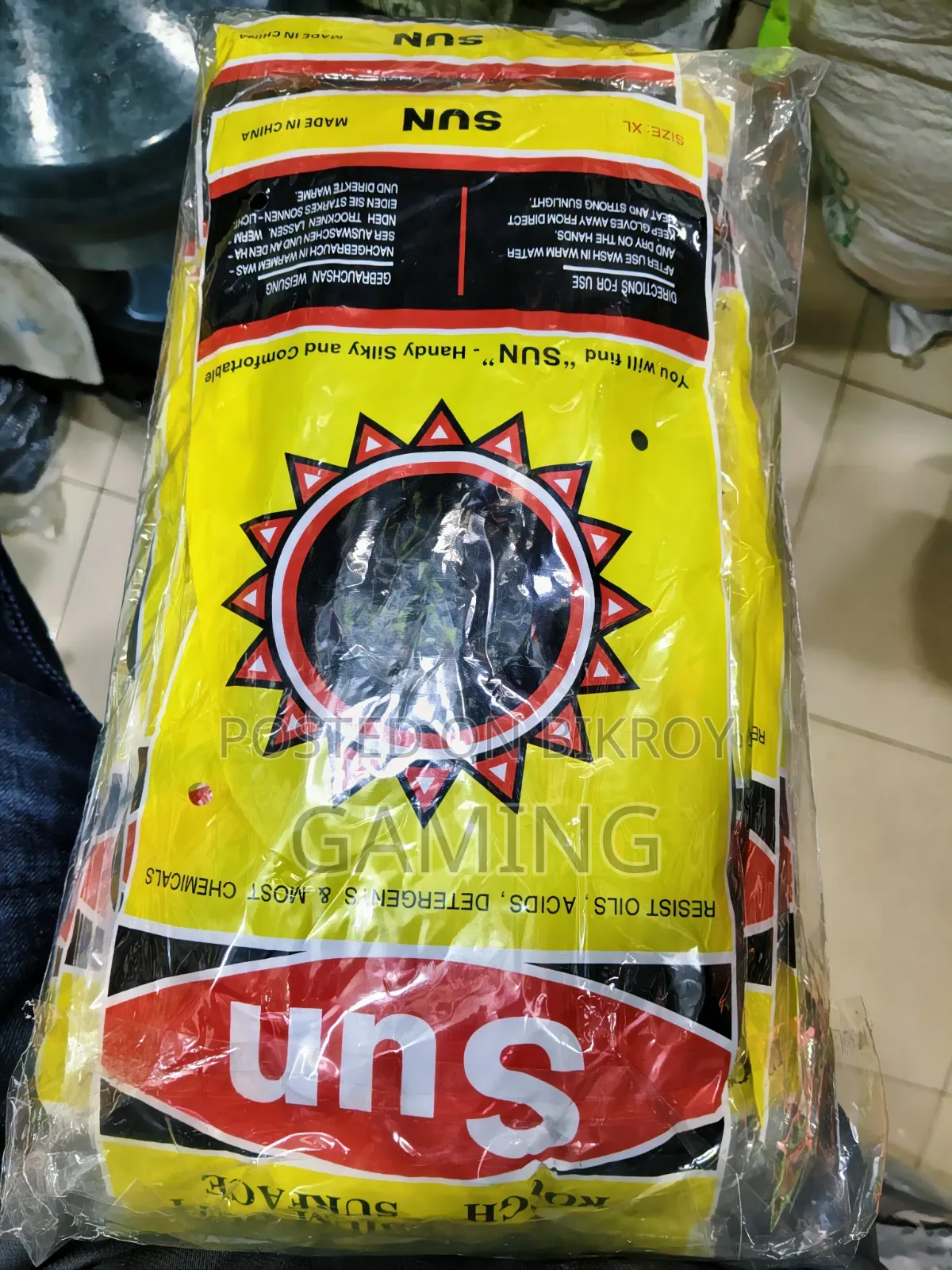 Sun Rubber Gloves