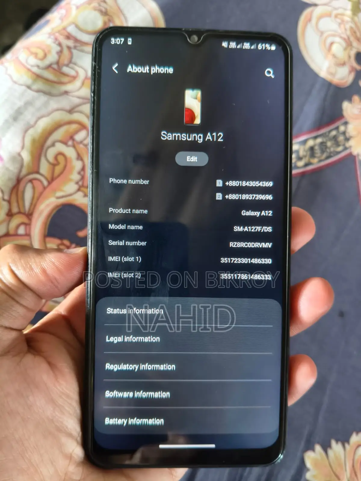 Samsung Galaxy A12 64 GB Black