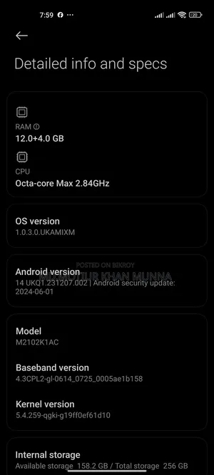 Xiaomi Mi 11 Pro 256 GB Black