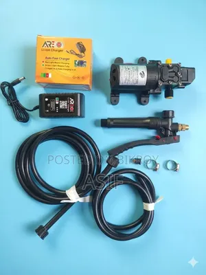 Car Washing Water Pump Motor Set With Pipe (Dc 12v-Pm 5liter Flow )