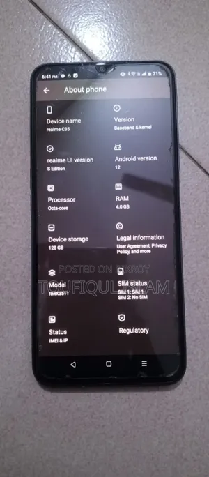 Realme C35 128 GB Black