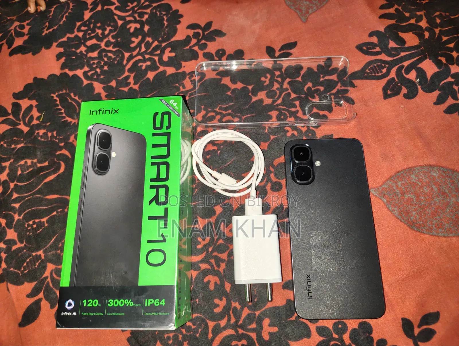 New Infinix Smart 10 128 GB Black