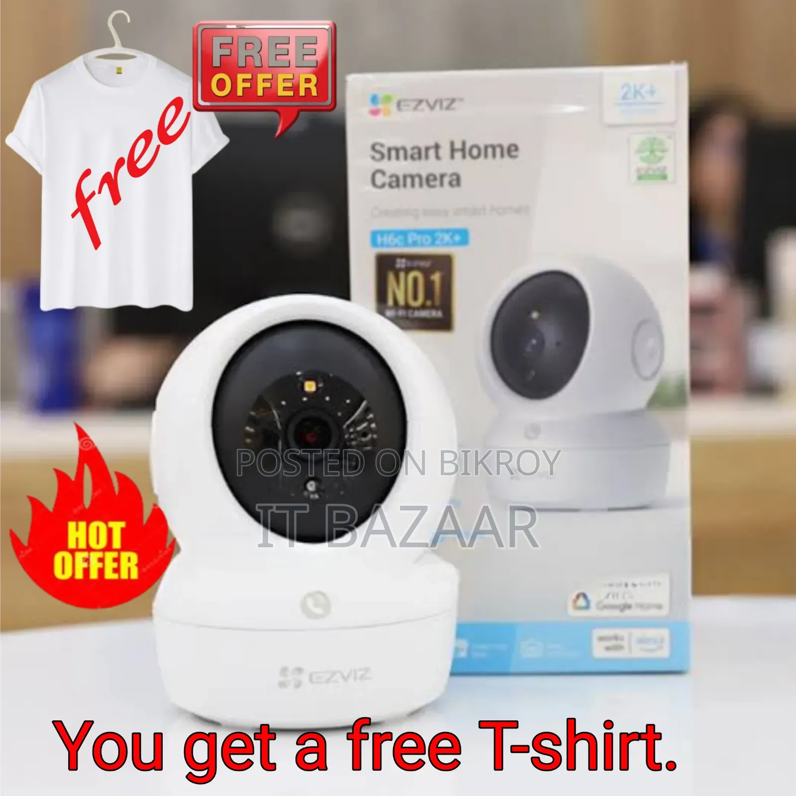 * Ezviz H6c + Smart Home Camera - Offer Price Only 2300 BDT! *