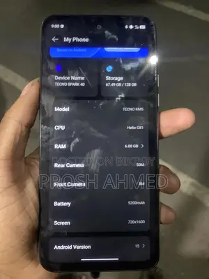 Tecno Spark 40 128 GB Gray