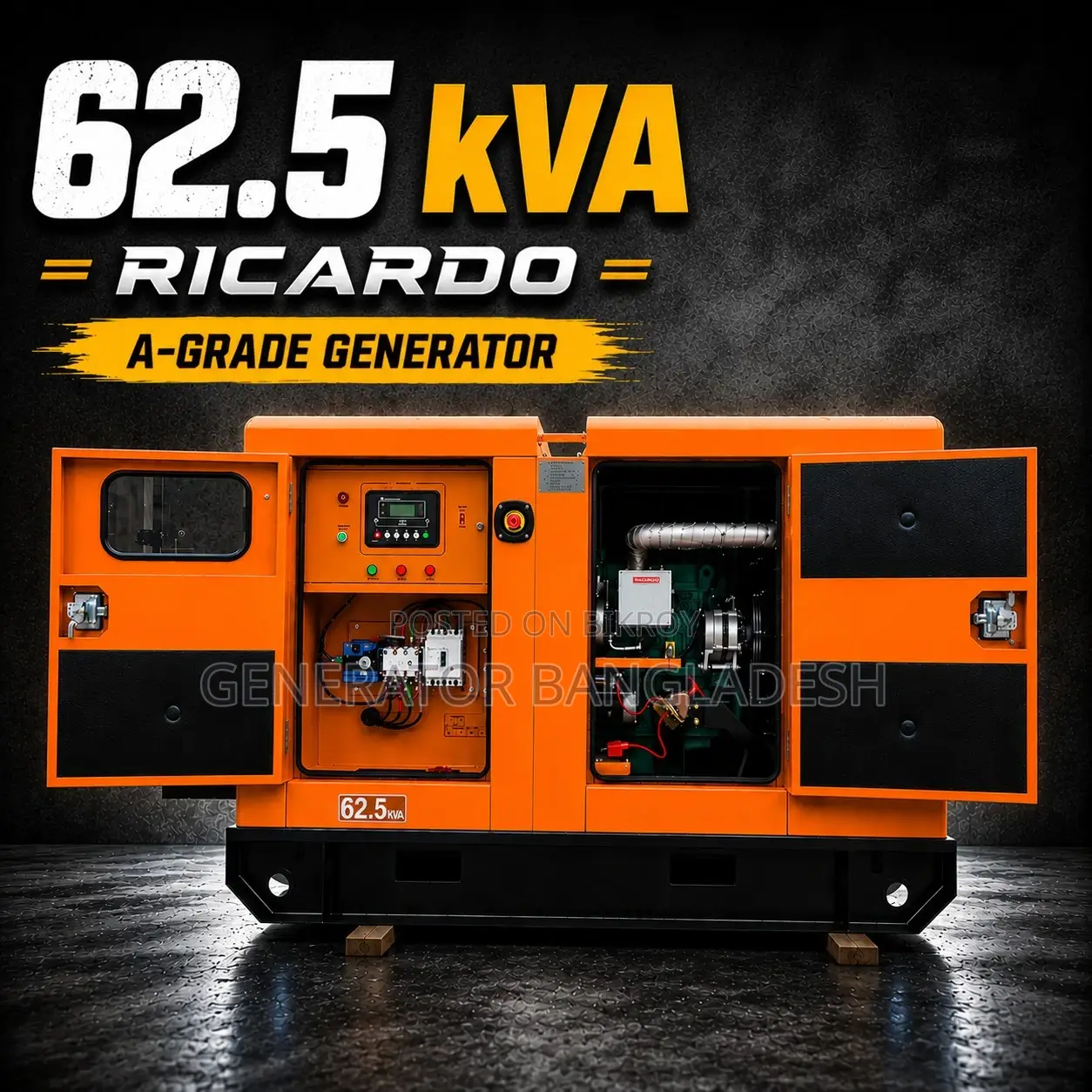 62.5 Kva Ricardo Diesel Generator