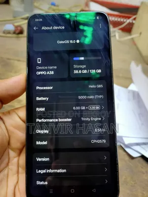 Oppo A38 128 GB Gray