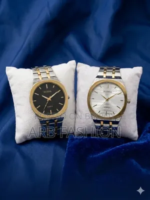 Rosra Quartz Wrist Watch for Men Stainless Steel Chain Watch