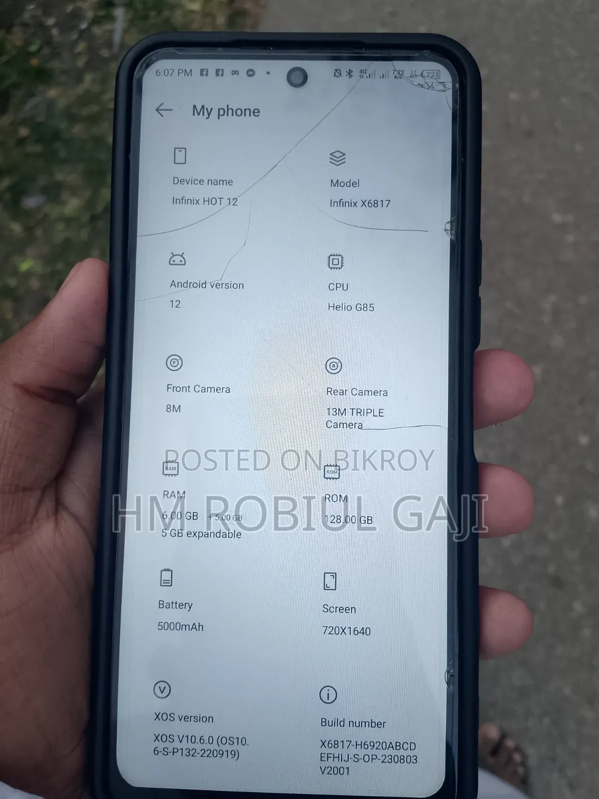 Infinix Hot 12 128 GB Blue