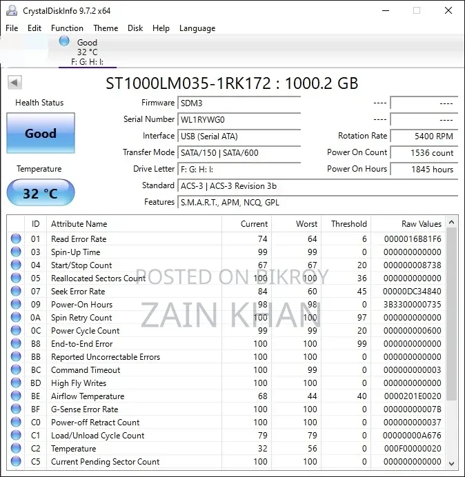 1TB Laptop HDD