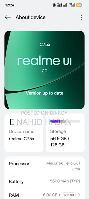 Realme C75 128 GB