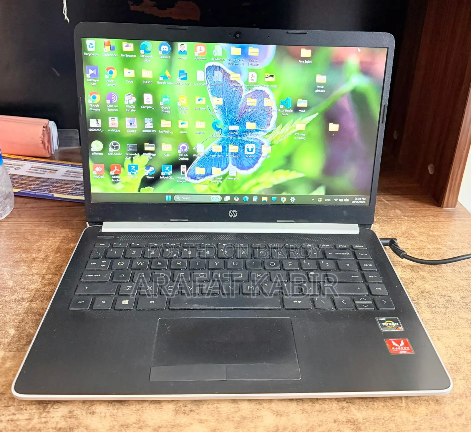 Laptop HP 8GB AMD Ryzen 5 SSD 256GB