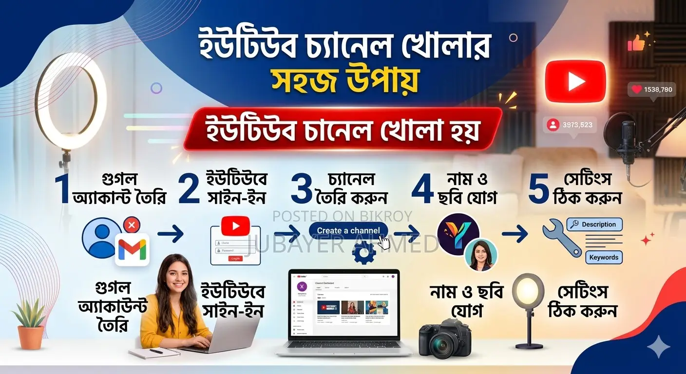 Youtube Channel খোলা হয়