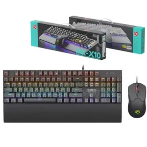Imice Mk-X10 Mechanical Gaming Keyboard Mouse Combo (Black White)