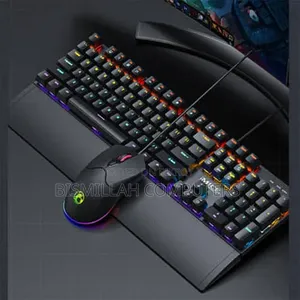 Imice Mk-X10 Mechanical Gaming Keyboard Mouse Combo (Black White)