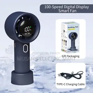 New Model 221 Turbo Fan Digital Display 100-Speed Usb Mini Fan