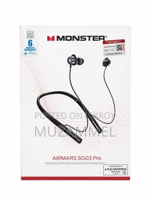 Monster Airmars Sg03 Pro Neckband Wireless Gaming Headphones