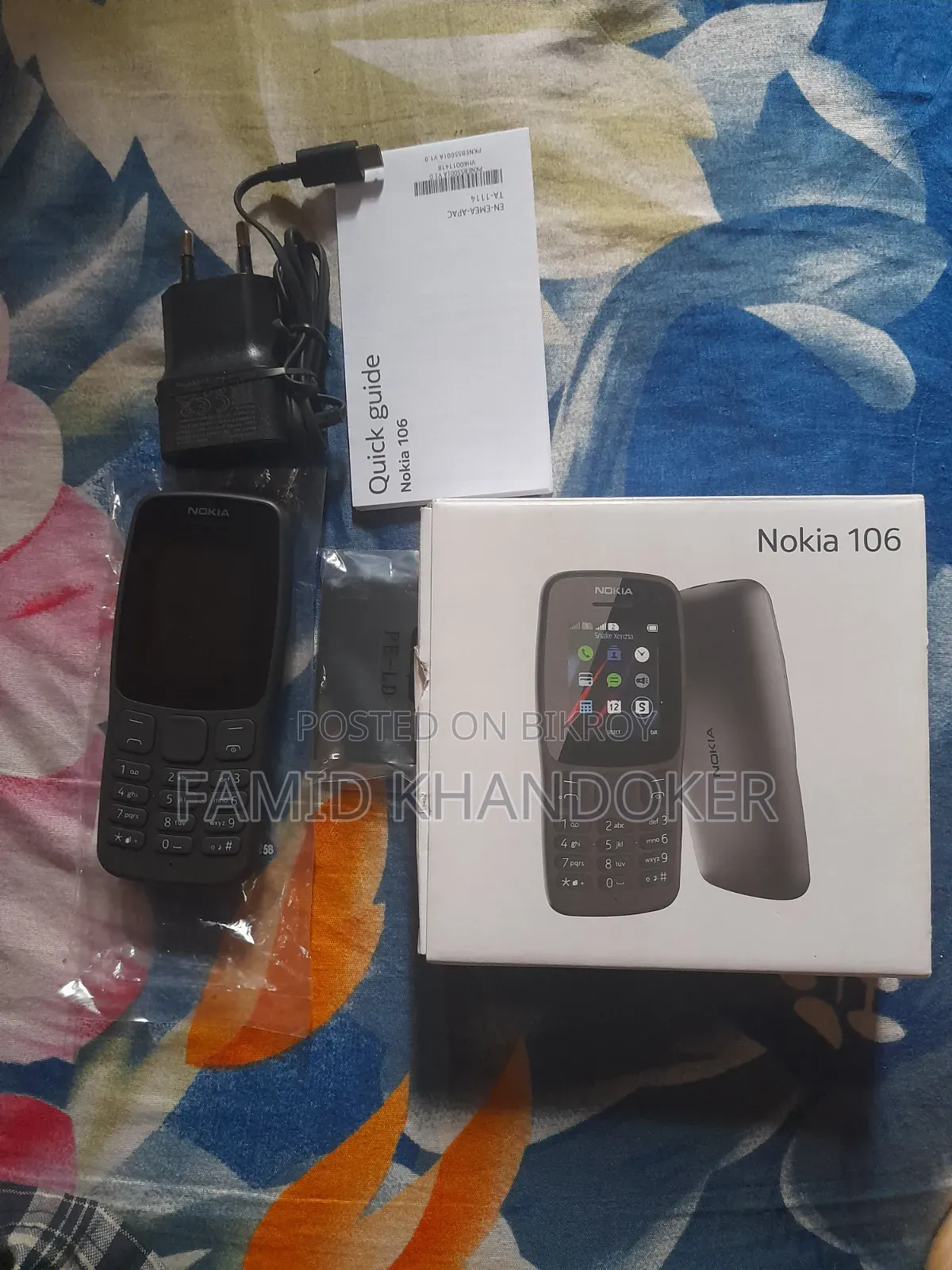 New Nokia 106 Black