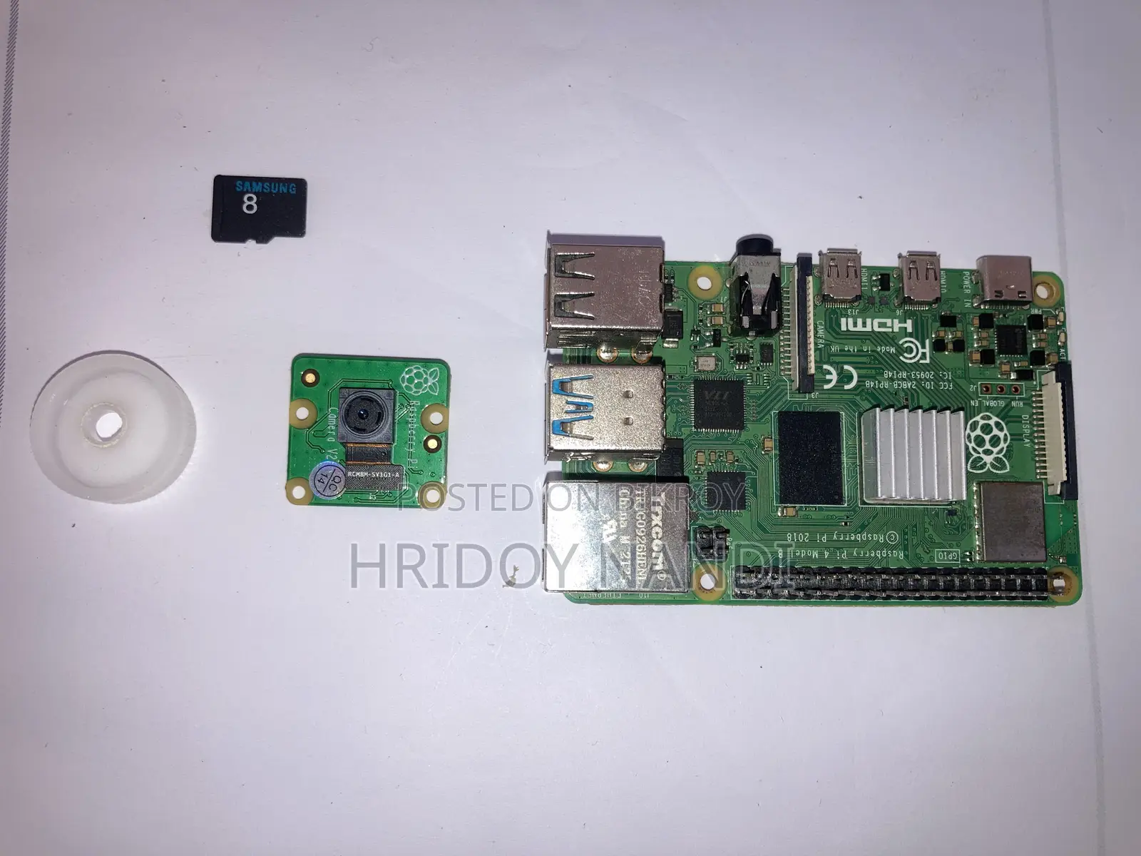 Raspberry Pi 4b(4gb) With Raspberry V2 Camera Module