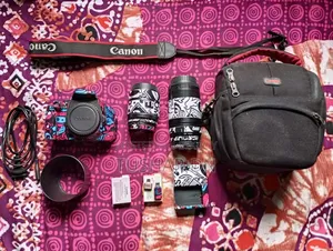 Model Canon 600 D With, Kit Lenc, Zoom Lenc,Charger,Bettary,Bag