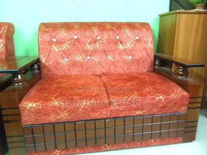 Malaysian Woodcut Sofa and Table