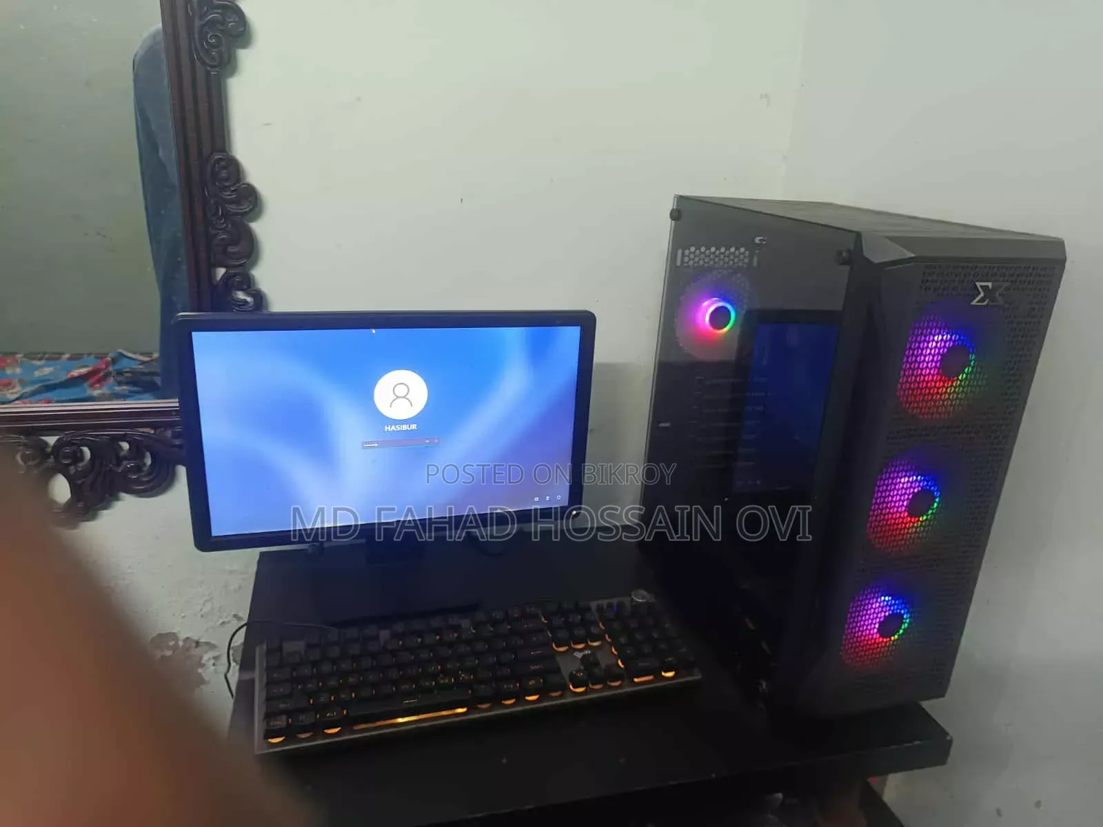 Desktop Computer MSI Model 8GB AMD Ryzen 3 HDD+SSD 128GB