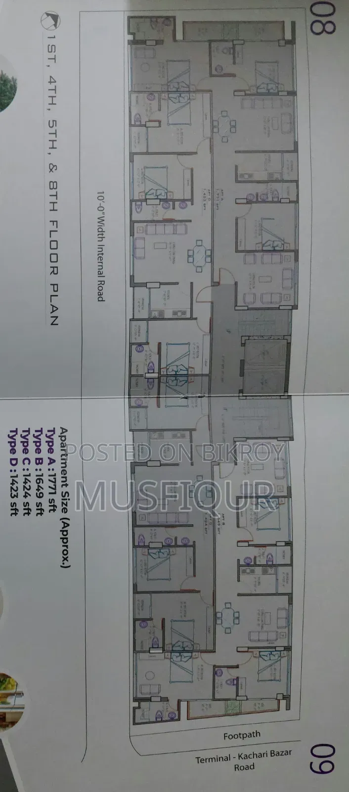 3bdrm Apartment in Creative Shah Tower, Rangpur Sadar for Sale