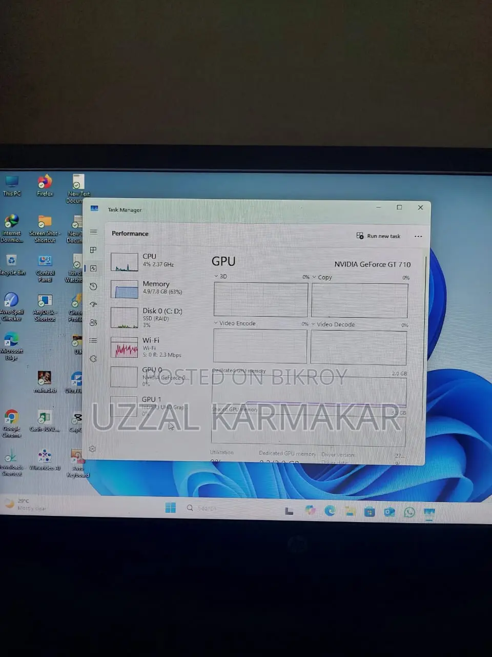 Desktop Computer Dell Vostro 3900 8GB Intel Core i5 SSD 256GB