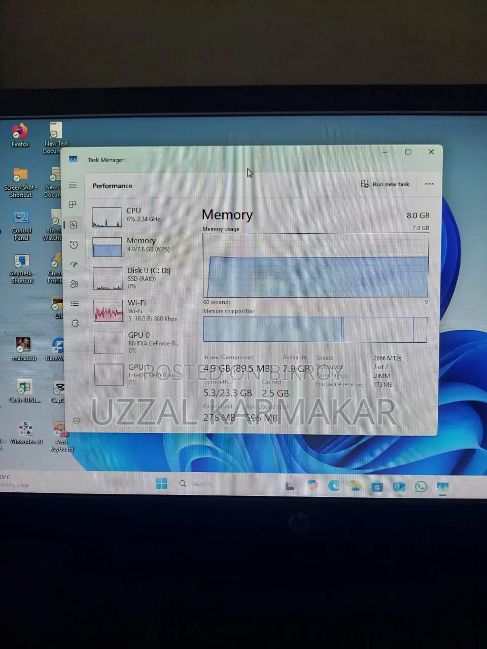 Desktop Computer Dell Vostro 3900 8GB Intel Core i5 SSD 256GB