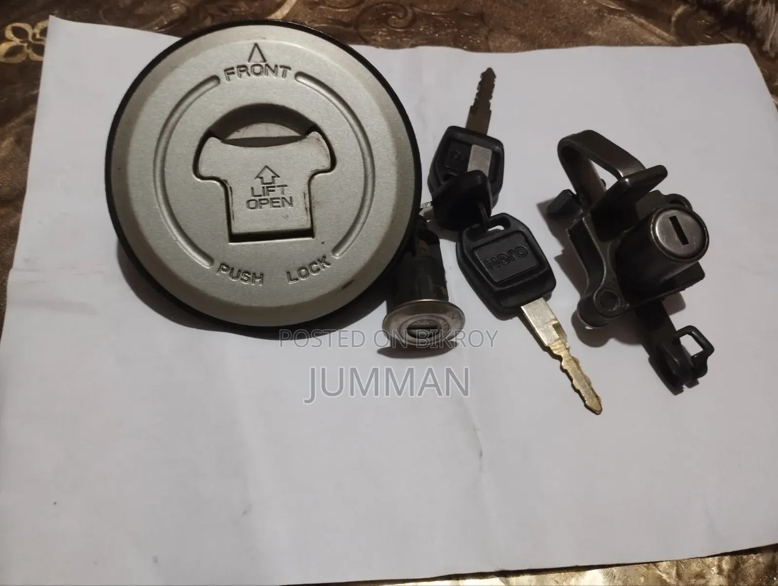 হিরো গ্লামার গাড়ির ৩ টা লক সেট