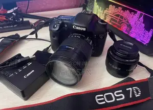 ডিএসএলআর Canon 7d, 18-135 52 মিমি লেন্স