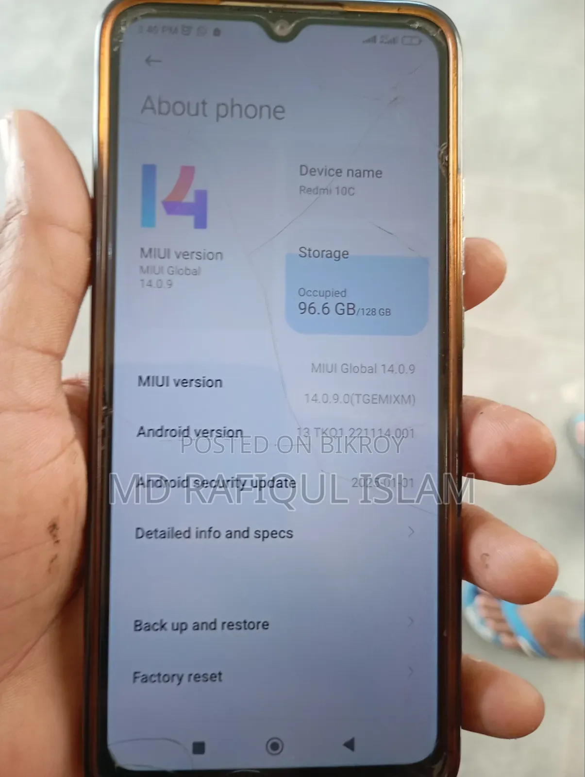 Xiaomi Redmi 10C 128 GB Blue