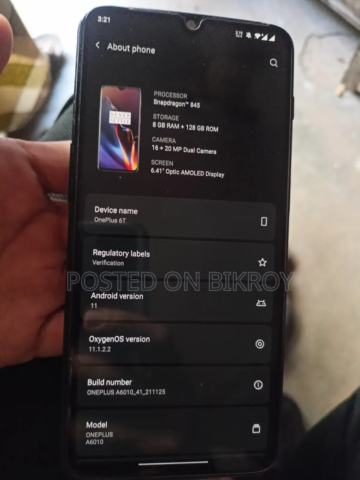OnePlus 6T 128 GB Black